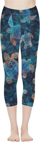 PZZ BEACH Women Fitness Leggings Yoga Capri Pants Swearpants Running Cycling Strechy Tummy Control Slimming in Saudi Arabia