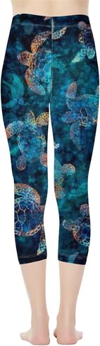 PZZ BEACH Women Fitness Leggings Yoga Capri Pants Swearpants Running Cycling Strechy Tummy Control Slimming in Saudi Arabia