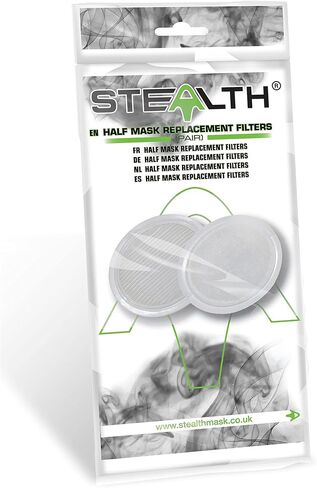 قناع التنفس الشبح مع المرشحات، وجهاز التنفس نصف قناع وقناع الغبار. جهاز تنفس للأبخرة والصنفرة واللحام والأعمال الخشبية (زوج مرشح بديل) in Kuwait