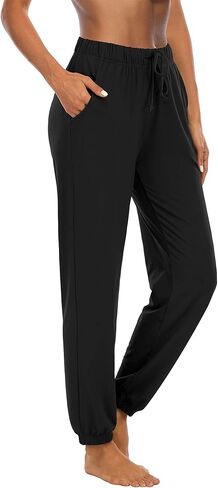 Sarin Mathews Womens Joggers Yoga Sweatpants Loose Comfy Workout Drawstring Lounge Pants for Women with Pockets in Saudi Arabia
