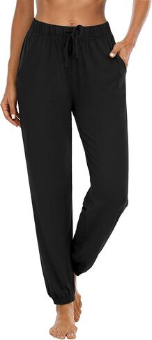 سارين ماثيوز سراويل رياضية للركض واليوجا فضفاضة ومريحة للتمرين برباط للنساء مع جيوب in Kuwait