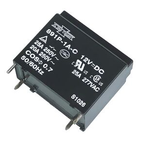891P-1A-C 12VDC 25A 12VDC 4Pins Relay PCB JQX-102F-P-12VDC Power Relay