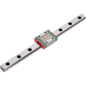 Joyzan Linear Motion Guides, LML12B Miniature Rail 12mm Width Slide Block Bearing Steel Carriage Orbit Actuator Mini Track Equipment Devices CNC Machine 3D Printer Precision Measurement Set 200mm