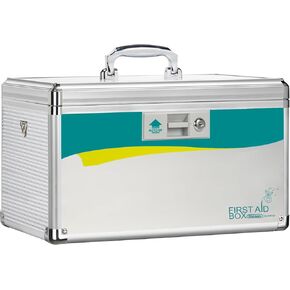 Med Box, Medicine Lock Box,Locking Medicine Box, Security Lock Boxes【Extra-Large16 x 9.25 x 7.5 Inch】,Lock Box, First Aid Key Safe Box,Lock Box for Medication