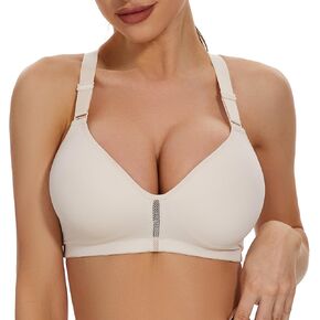sheroine Women's Racerback Workout Sports Bra Yoga Padded Wirefree Low Impact Bras
