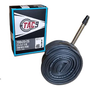 TAC 9 Tube, 700 x 23-25 (27 x 1-1/8")- Presta Valve, 48mm (ISO 622/630)