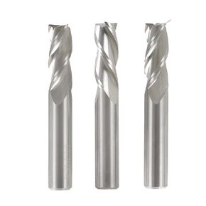 End Mill Carbide for Machining 3/8 Diameter x 1 Cut Length x 2-1/2 Overall Length 3 Pieces
