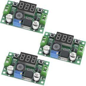 3 قطع قابلة للتعديل LM2596S DC-DC مع عرض الفولتميتر الرقمي محول فرق الجهد منظم الجهد المنخفض وحدة الطاقة 36 فولت 24 فولت 12 فولت إلى 5 فولت 2 أمبير مثبت الجهد in Saudi Arabia