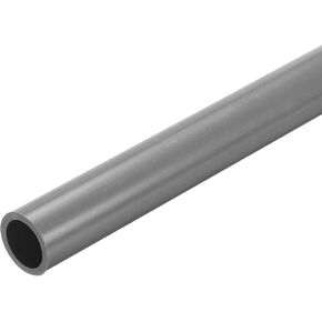 MECCANIXITY 2Pcs 0.28 Inch PVC Rigid Tube Round Pipe 5mm ID 7mm OD 12" High Impact for Water Pipe, Aquarium, Fish Tank, Greenhouse Garden, Deep Grey