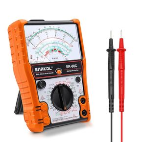Analog Multimeter SK-88C,Pointer Multimeter，External Magnetic Multimetro,AC DC Volt 2500V,DC Current 10A,Rx 100K,Batt Tester,Diode/LED Testing,Remote Control Detection,11 Function,24 Range