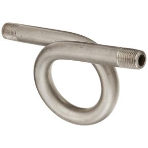 PIC Gauge CPSS4 316 Stainless Steel Schedule 80 Heavy Duty Syphon 1/4 NPT Connection Size 180 Degree