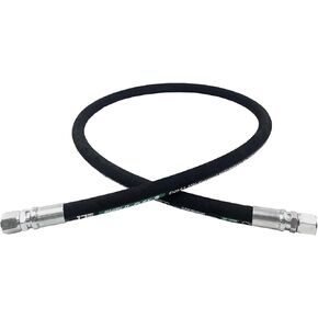 Autovo 26711-08-08-RW- Hydraulic Hose Swivel Assembly 1/2" Hydraulic Hose with Female JIC X Female JIC, 36" Long (3988 psi), Black