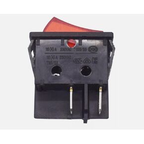 1 PC LECI RS606 2position 4pin Rocker Switch 16A250V T105/55 Red with Lamp