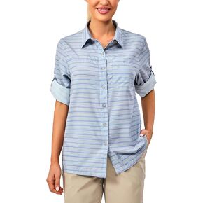 Little Donkey Andy Women's Quick Dry Safari Shirts, Lightweight Long Sleeve Outdoor Shirts for Hiking Fishing