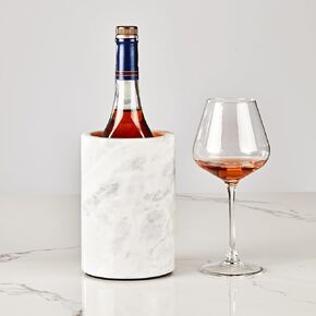 French Kitchen Elegant White Marble Wine Cooler,Elegant Design,Multi-functional,kitchen,Dining room,Marble Wine Chiller