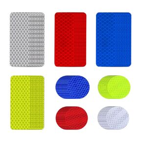 80 Pack Reflective Stickers, Mailbox Reflectors, Stick on Reflectors, High Visibility Reflective Safety Stickers Car Night Rain, Bicycle Helmet Reflective Stickers, Reflective Stickers for Clothing