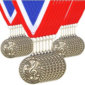 Quelay 100 Pcs 2'' Award Medals Bulk Gold Winner Medals with Neck Ribbons Metal Trophy Award Prize Gift for Tournaments, Competitions, Party, Kids and Adults