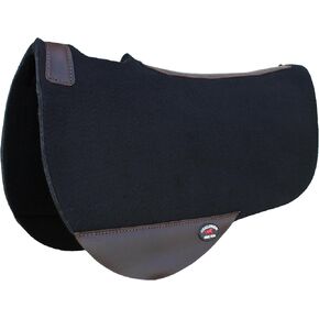 Horse Western Close Contact Contoured Wool Felt Saddle Pad Teal 39RT19
