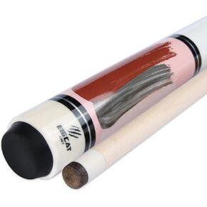 Big Cat Timeless Legacy Pool Cue Stick - Grade A Canadian Maple, 12.5mm Professional Leather Tip, 58" Length, Premium Billiard Cue for Adults – Home or Tournament Play - 19oz, Paint V Gauntlet Red