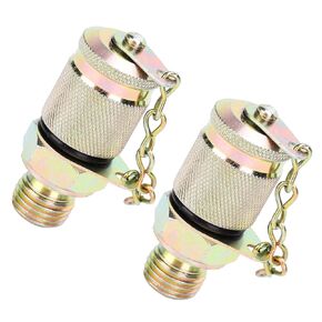 2PCS Hydraulic Pressure Test Coupling Kit Hydraulic Test Adapter High Pressure Hose Fitting Measuring Point Coupling Tool (M14x1.5-M16x2)