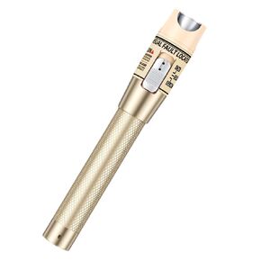 Visual Fault Locator, 80KM 80mW Fiber Optic Cable Tester Meter VFL Red Light Pen Light Source Testers (Ｇolden)