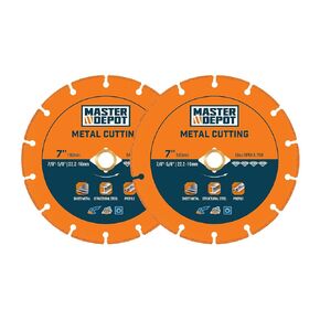 7 Inch Cut Off Wheels, Diamond Cutting Wheel for 7/8''-5/8'' Arbor Angle Grinder, 7 Inch Metal Cutting Wheel with 5000+ Cuts on Rebar, Steel, Iron and INOX (2 Pcs)