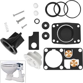Bonbo 29045-3000 Replacement for Jabsco Twist N Lock Marine Manual Toilet Service Kits for 29090-3000 Compact & 29120-3000 Household Toilet Pump Assemblies 2008 and Up