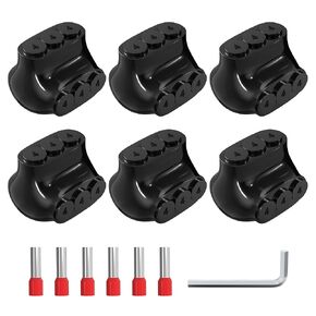 Joinfworld 3 Port Multi Tap Connector Aluminium إلى موصلات الأسلاك النحاسية 4-14AWG Single Side Enter