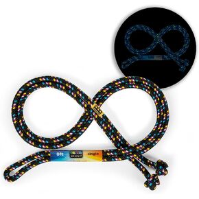 Just Jump It 8 Foot Glow in the Dark Jump Rope for Kids, Active Outdoor Youth Fitness Exercise Equipment, Braided Nylon Gym Accessories