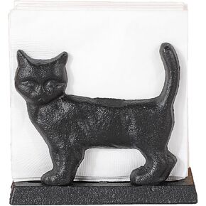 Sumnacon Napkin Holder Retro Vertical Napkin Holders for Kitchen Dining Sturdy Cast Iron Cocktail Luncheon Napkin Holders for Tables Elegent Napkin Holders for Bathroom,Party,Bar,Counter,Cat