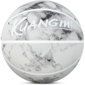 Kuangmi Fancy Basketball, Office Regulation Size 7(29.5"), Rubber Streetball, Made for Indoor Outdoor Basketball Games