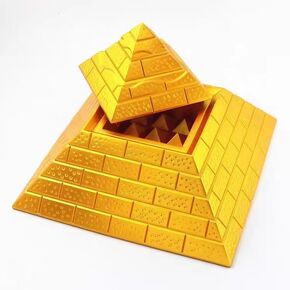Pyramid Ornament Generator Collector Fota Deep Sea Stone High Negative Oxygen Ion Ruler Enlargement Pyramid Barn Model Office Desktop