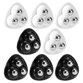 8pcs Mini Caster Wheels, Self Adhesive Furniture Wheels 360°Swivel Small Appliance Rollers Universal Tiny Casters for Small Appliances Slider Kitchen Appliances Storage Boxes Trash Cans Accessories