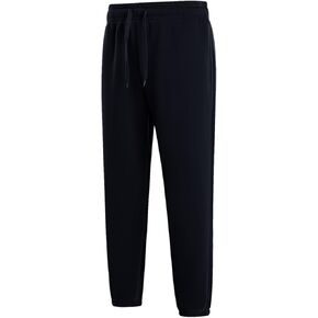 Mens Fleece Sweatpants Cotton Elastic Bottom Joggers with Pockets Active Athletic Baggy Running Sweat Pants