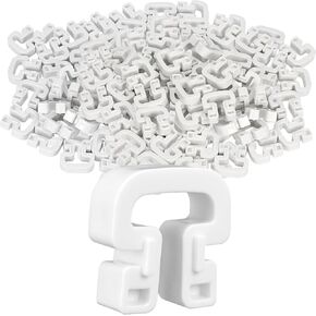 Soccer Net Clips, 10B3201 Goal Net Clips 100 Pcs, Durable Nylon Soccer Goal Lock Net Clips, Football Net Clips for Goal Net Systems