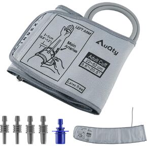 XL Large Blood Pressure Replacement Cuff - 9-21 Inches, Fit Medium Large XL XLarge Extra Large Big Arms, 5 Sizes of Connectors Compatible with Other Brands Adult Cuff Only - 5 Connectors in Saudi Arabia