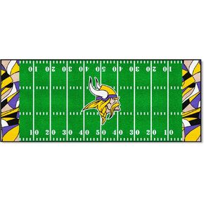 Fanmats 23316 NFL - Minnesota Vikings Football Field Rug - 30in. x 72in. تصميم XFIT