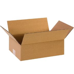 BOX USA 12 x 8 x 4 Corrugated Cardboard Boxes, Flat 12"L x 8"W x 4"H, Pack of 100 | Shipping, Packaging, Moving, Storage Box for Home or Business, Strong Wholesale Bulk Boxes
