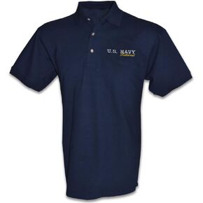 US Navy USN Retired Polo Golf Shirt
