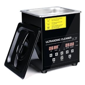 Jadeshay 2L Ultrasonic Cleaner, Black 40kHz Digital Ultrasonic Cleaner with Adjustable Heater 1-30 Min Timer, Sweeping Frequency Degassing Function, for Watches and Glasses Cleaning