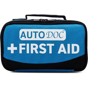 First Aid Kit for Car, Truck, or Fleet Vehicles – 100 Piece Auto Emergency Kit with Water Resistant Case, OSHA Compliant for Roadside Emergency, Compact Roadside Emergency Kit