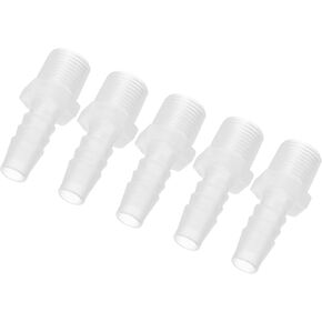 PATIKIL 3/8" Barb x 3/8" G Male Connector, 3 Pcs Plastic Hose Barb Fitting Industrial Hose Barb to Pipe Fitting Connect for Water Liquid Air Fuel
