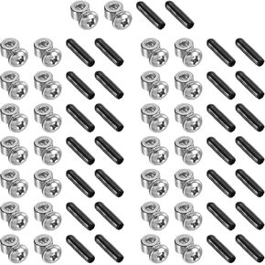 PATIKIL Replacement Adjustable Screws and End Caps Set, 15 Sets Jump Rope Spare Replacement Accessories for Jump Rope Speed Cable
