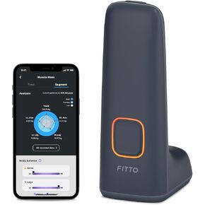 FITTO (Sable) - NIRS Muscle Scanner & Tracker with Smart App for Segmental Analysis and Data-Driven Training - Balanced Muscle Management, Training, and Quality - Apple Health & Google Fit Compatible