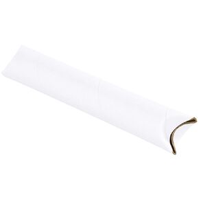 Aviditi Snap Seal White Mailing Tubes, 2 x 24 Inches, Pack of 50, for Shipping, Storing, Mailing, and Protecting Documents, Blueprints and Posters