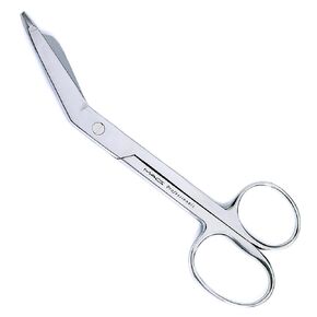 MEDICAL & NURSING LISTER BANDAGE SCISSORS WITH ONE LARGE RING,Medical, Surgical Scissor, Made of High Grade Surgical Stainless Steel Size-7.5"-Macs-0375 (Lister Bandage Scissor 1)