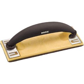 Hyde 09057 Quick-Change Drywall Hand Sander, Soft-Grip, Gray