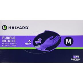 Halyard Health Nitrile Glove, Purple, Medium, 100 Count