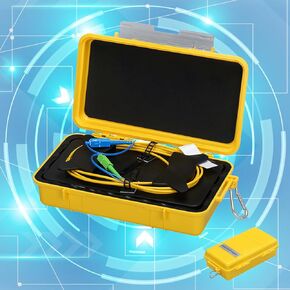 SC/UPC-SC Angled Physical Contact Singlemode SM（9/125） OTDR Launch Cable Box Extension Cord OTDR Dead Zone Eliminator Fiber Optic Tester (1000M)