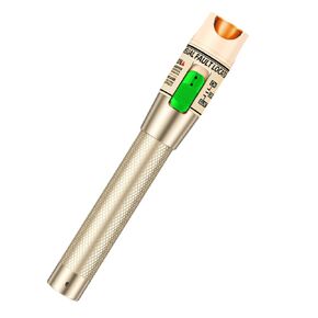Visual Fault Locator, 30KM 30mW Fiber Optic Cable Tester Meter VFL Red Light Pen Light Source Testers (Ｇolden)